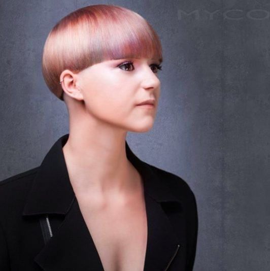 Pink and Blonde Balayage Bowl Cut Pink and Blonde Balayage Bowl Cut