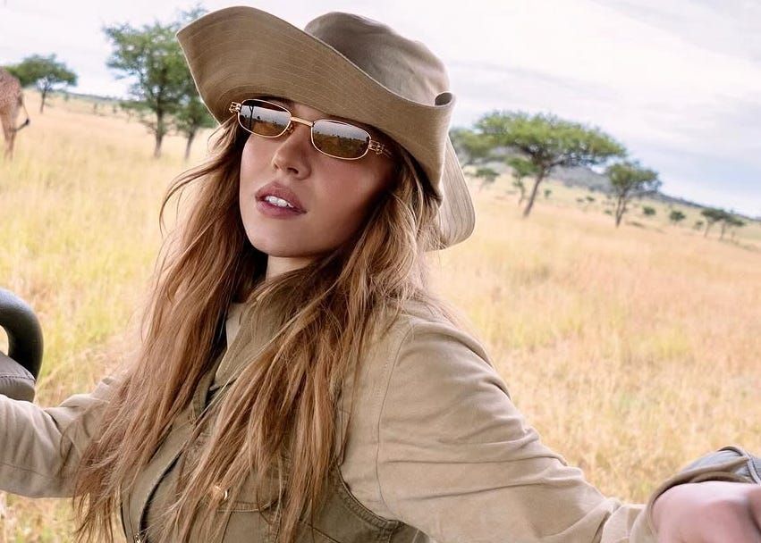 Safari Chic: Beige Mini Dress and Utility Vest — Safari Outfits