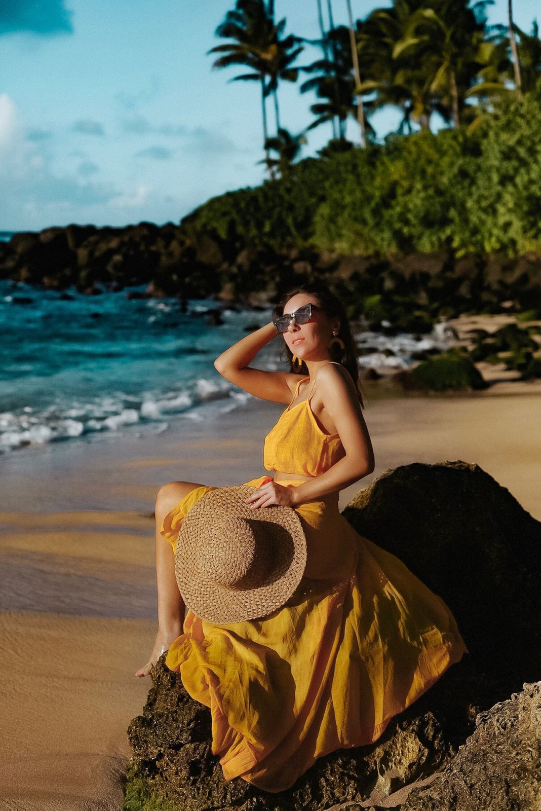 Sunny Yellow Maxi Dress for Beach Vacations Sunny Yellow Maxi Dress for Beach Vacations — Oahu Outfits