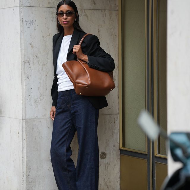 Effortless Black Blazer with Wide-Leg Denim Effortless Black Blazer with Wide-Leg Denim — Broadway Outfits
