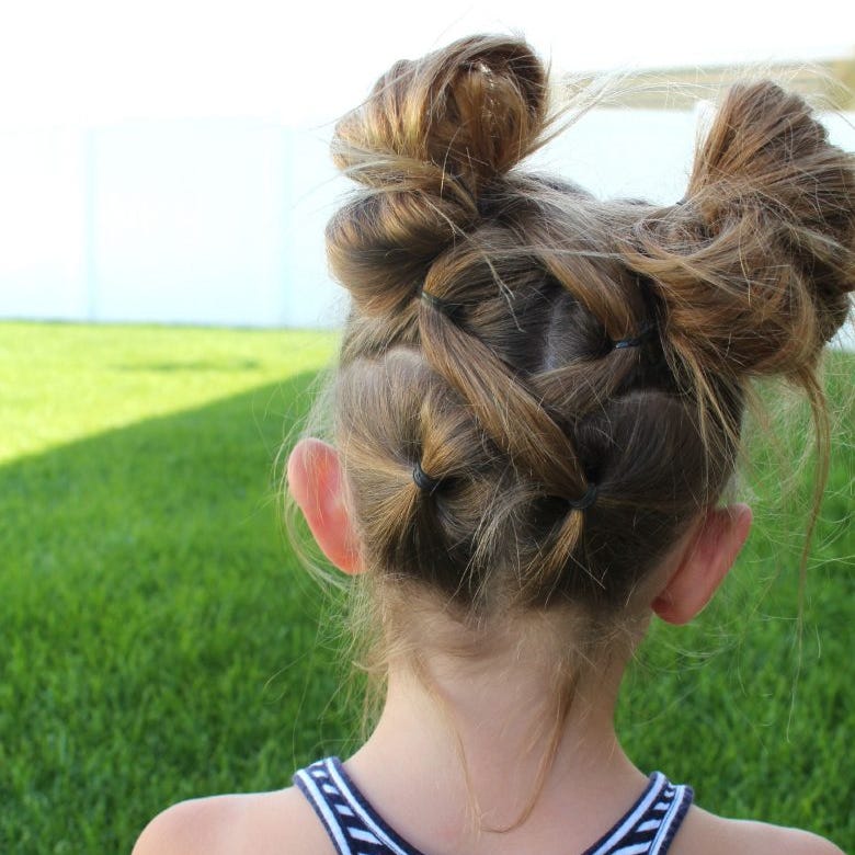 Multiple Small Buns — Picture Day Hairstyles