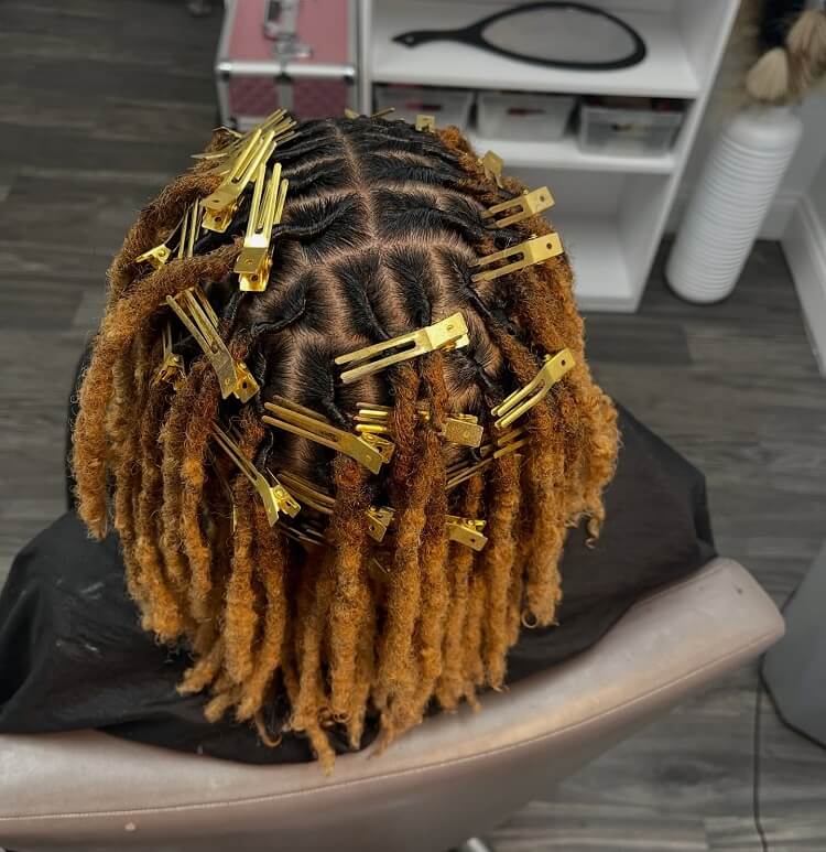 Shoulder Length Black Starter Locs
