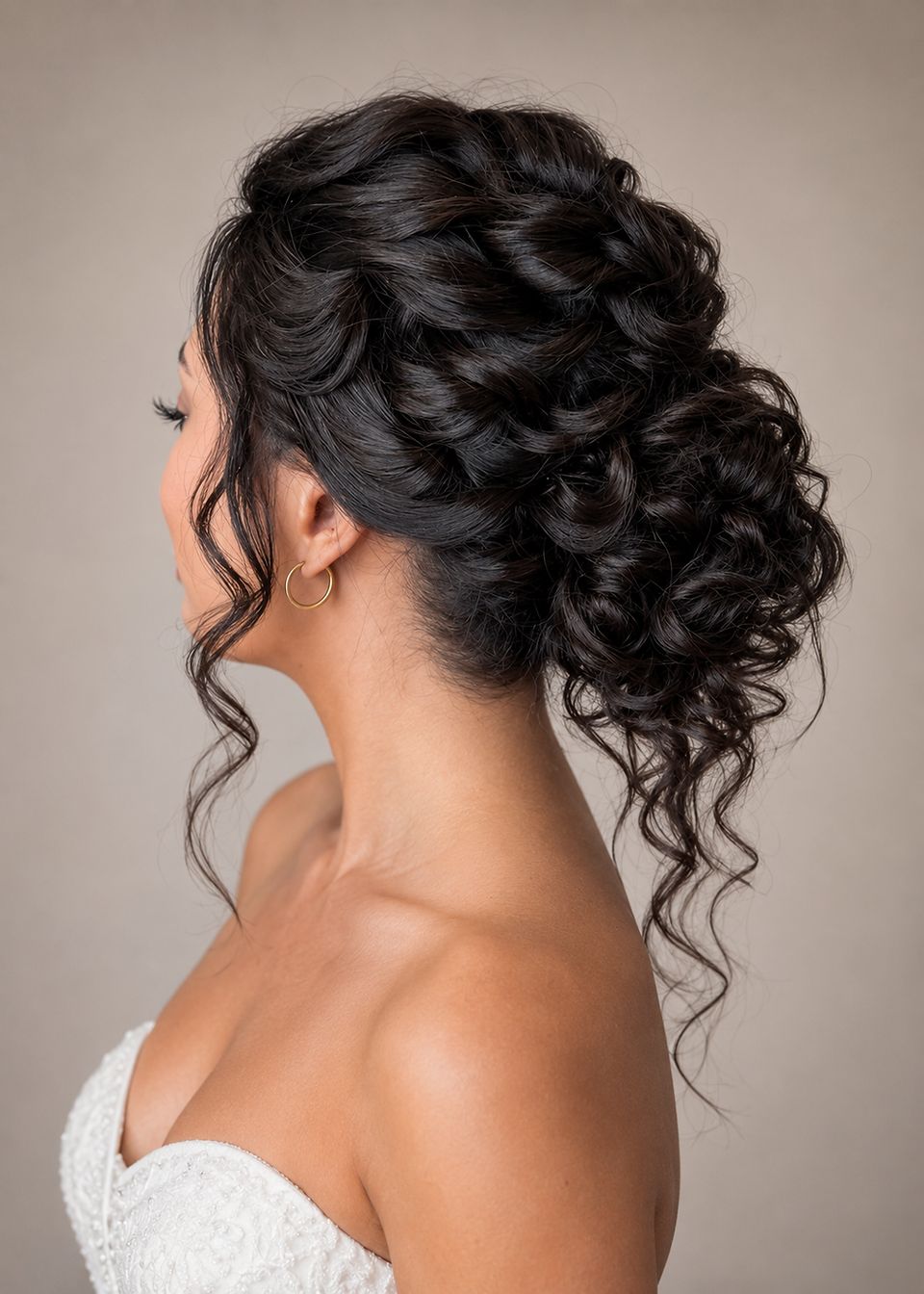 Intricate Updo With Sculpted Curls Intricate Updo With Sculpted Curls — Wedding Hairstyles for Curly Hair