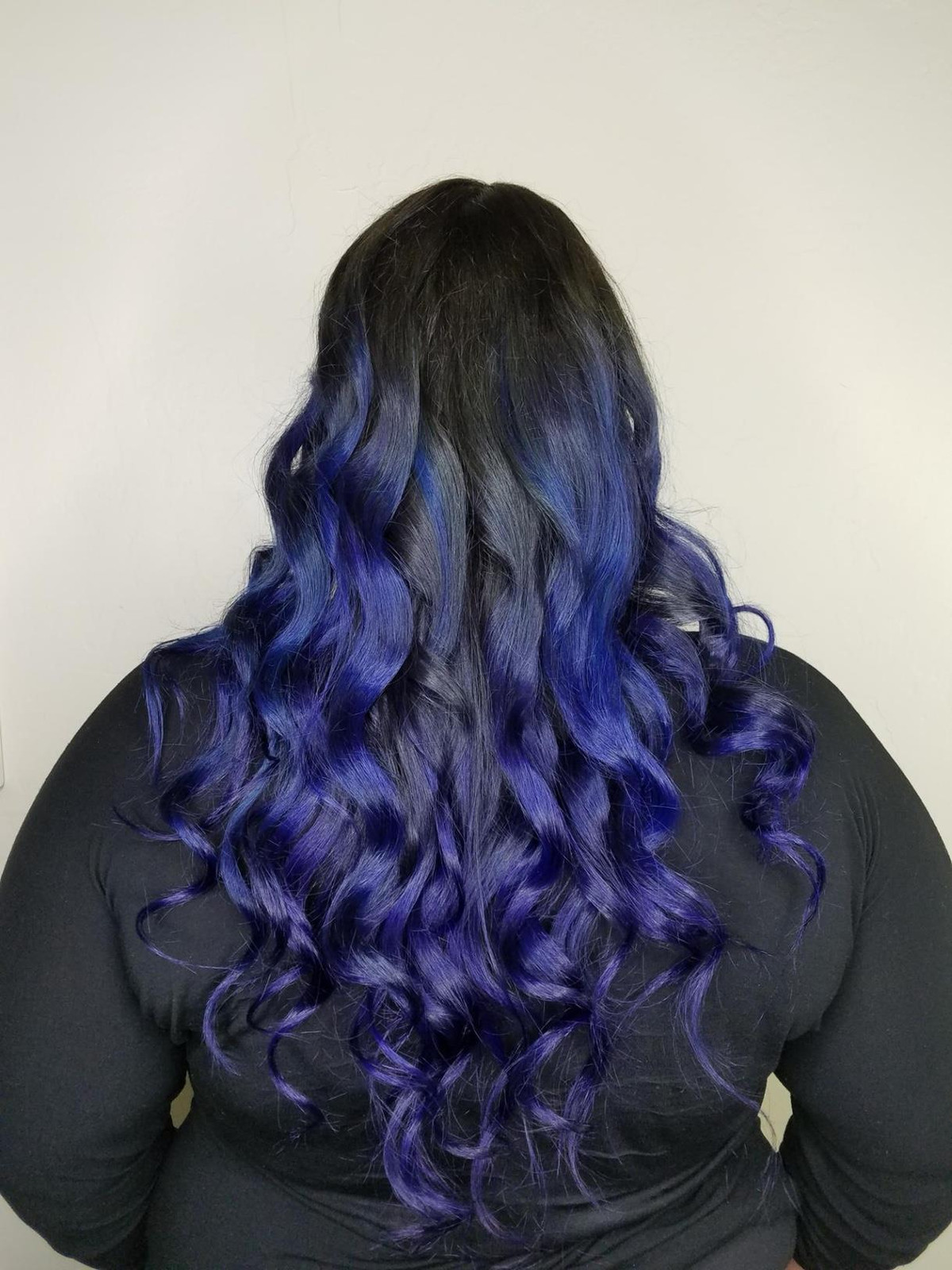 Dark Blue With Royal Blue Highlights Dark Blue With Royal Blue Highlights — Royal Blue Hair