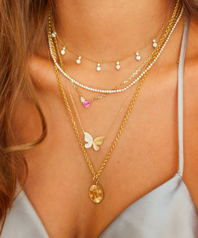 Evening Outfit Idea Evening Outfit Idea — Layered Necklaces