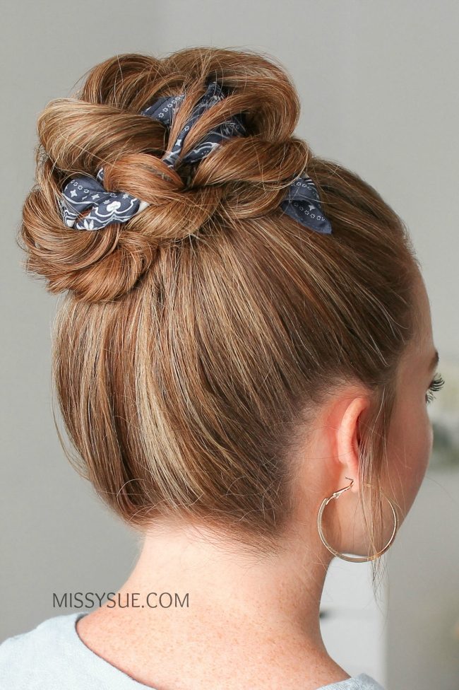 Visual Idea — Scarf Hairstyles