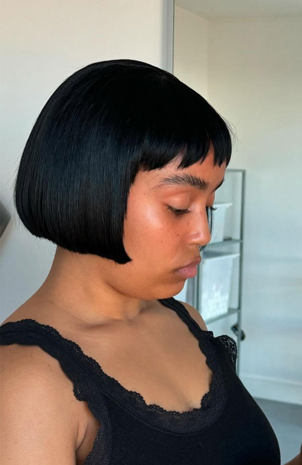 Chin Visual Idea — Short Hairstyles for Black Women