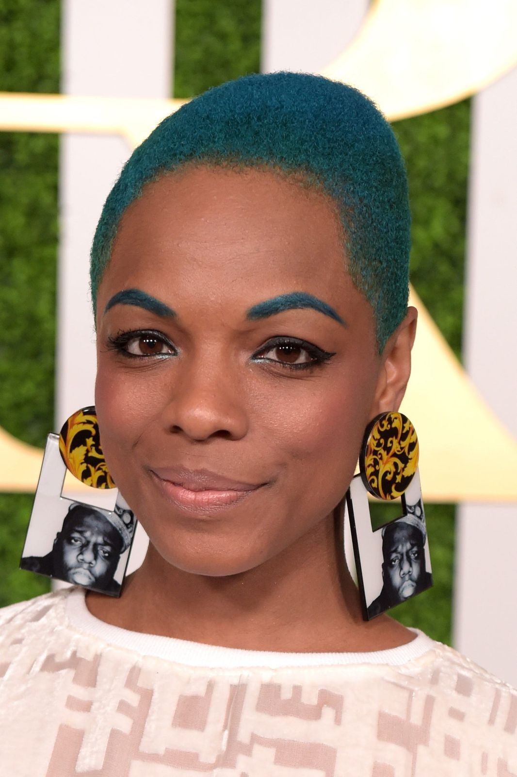 Vibrant Teal Buzz Cut Vibrant Teal Buzz Cut — Hair Color Ideas for Short Hair