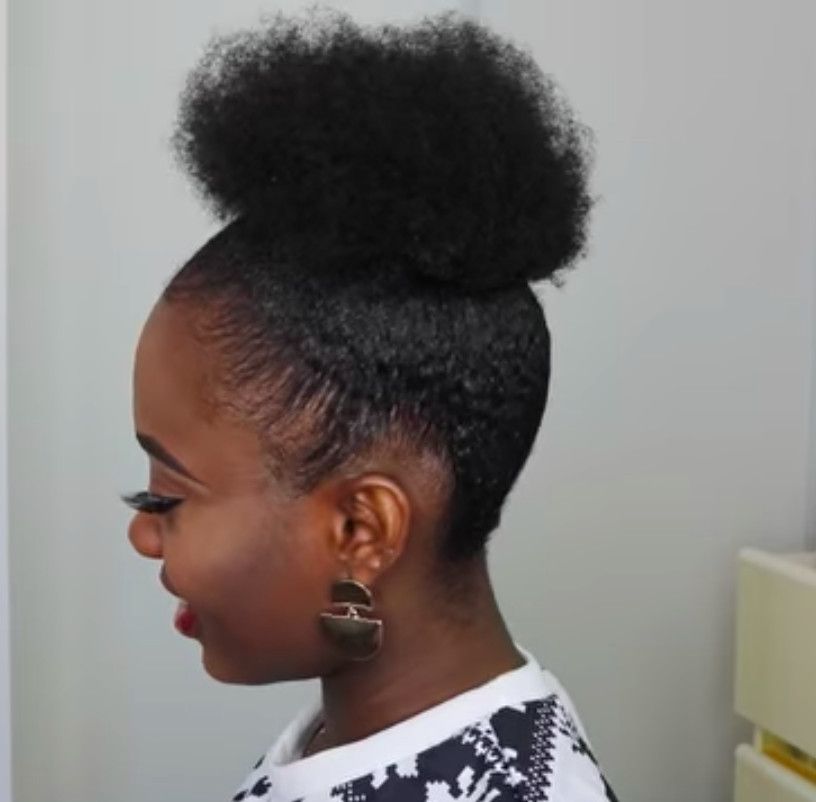 High Puff With Slicked Sides