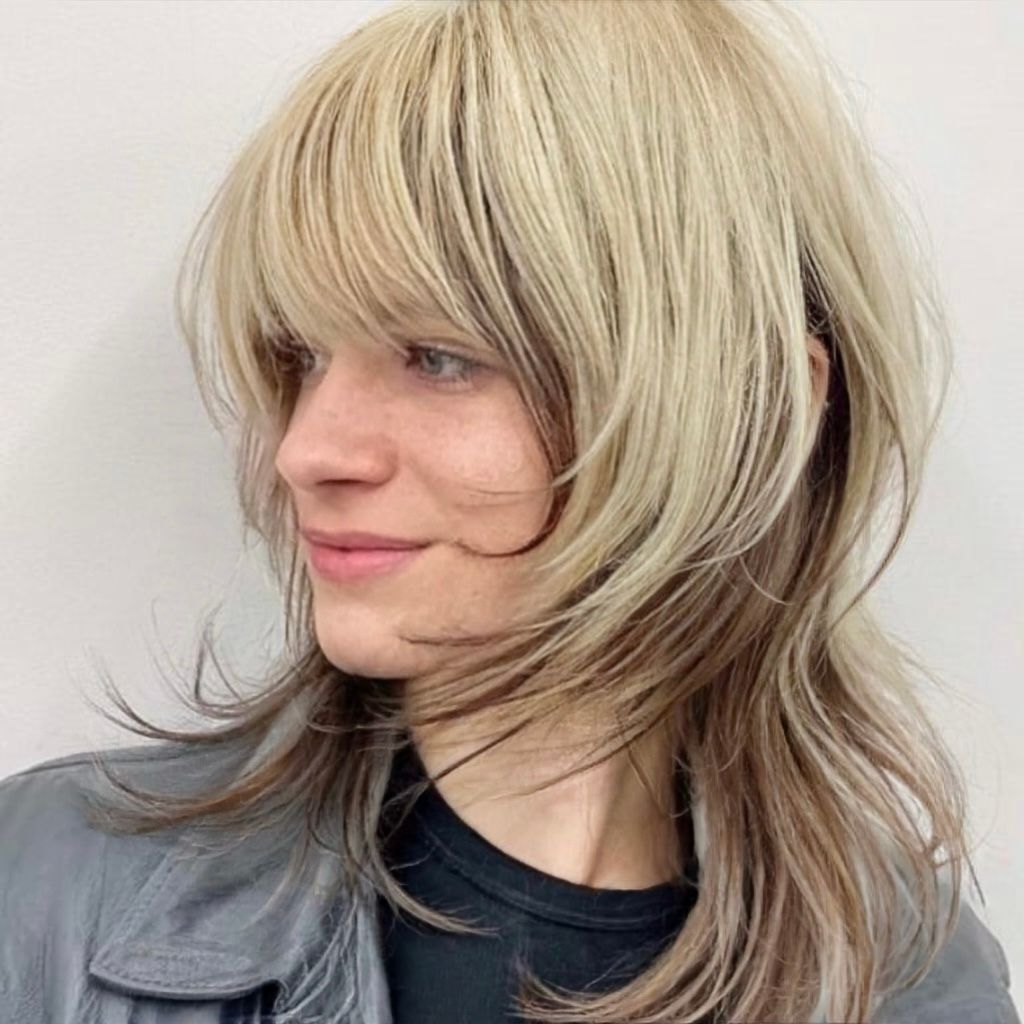 Pink Top With Purple Blue Ends — Jellyfish Haircut
