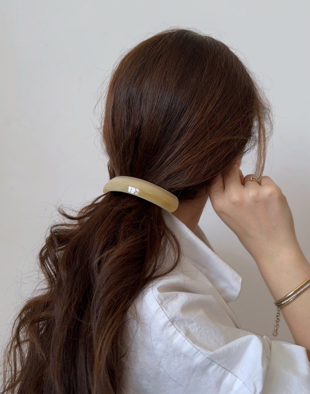 Ponytail With Banana Barrette — Barrette Hairstyles
