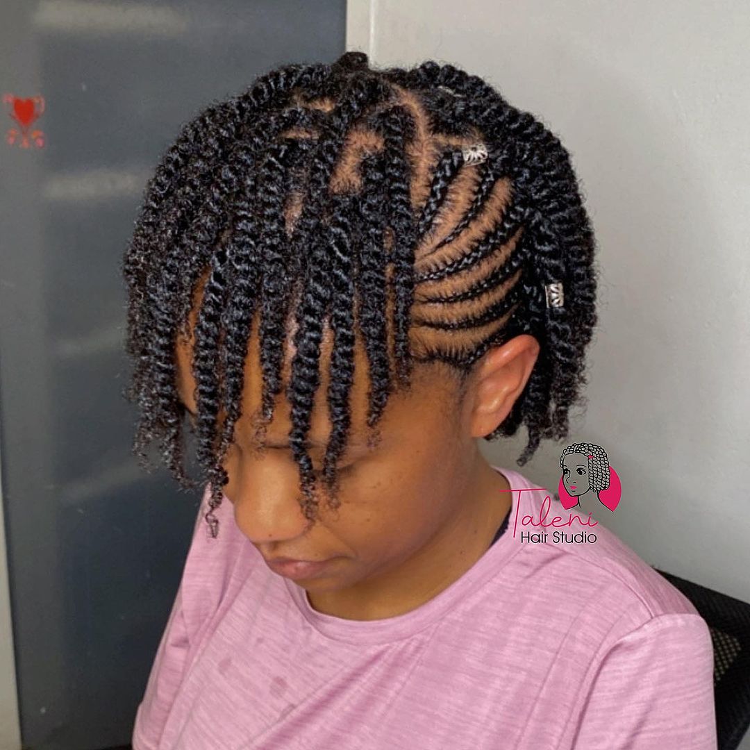 Ear Visual Idea — Natural Braided Hairstyles