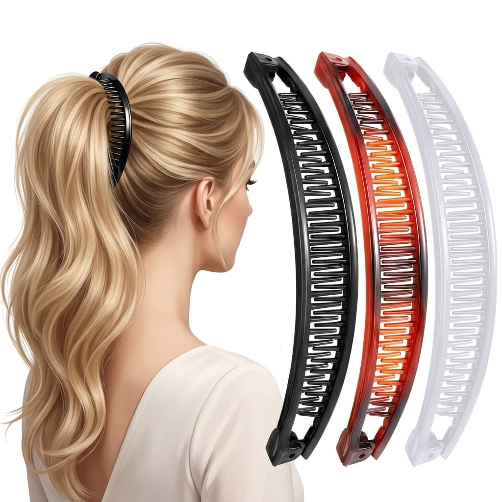 Sleek Nape Ponytail Sleek Nape Ponytail — Banana Clip Hairstyles