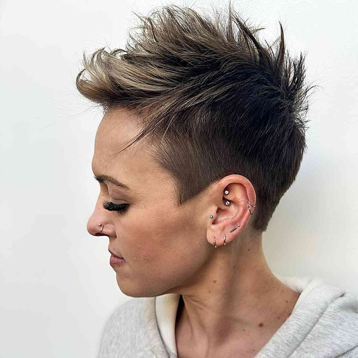 Hair Ends Above The Ears Visual Idea — Punk Hairstyles