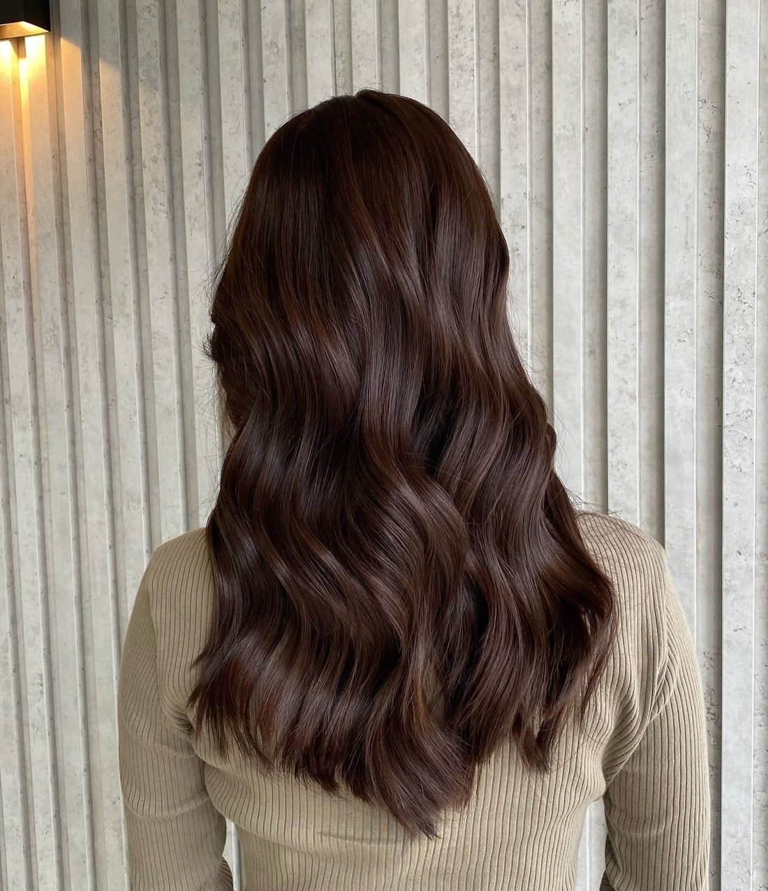 Deep Dark Brown Voluminous Waves Deep Dark Brown Voluminous Waves — Hair Color Ideas for Dark Hair