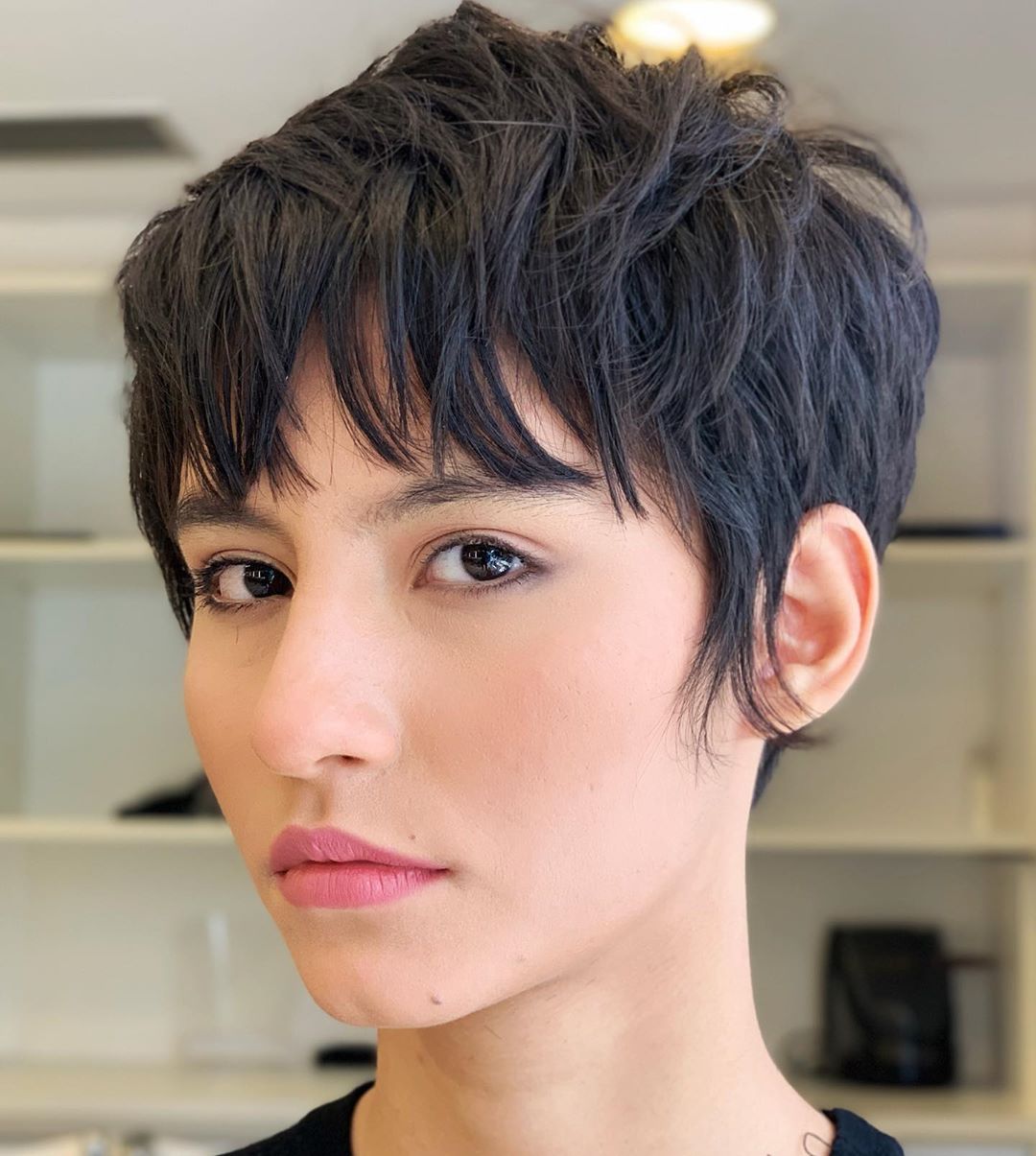 Textured Wispy Visual Idea Textured Wispy Visual Idea — Pixie with Bangs