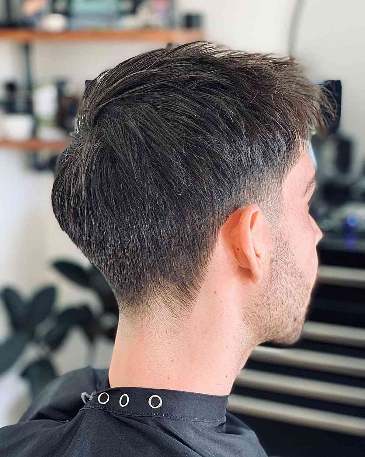 Neck Visual Idea Neck Visual Idea — Low Taper Fade Straight Hair