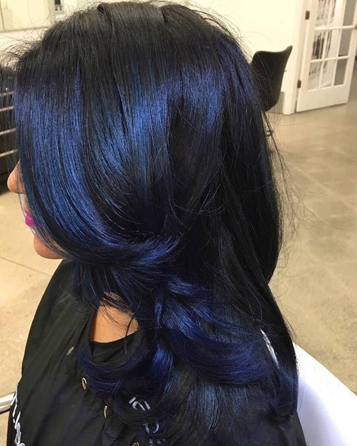 Dark Base With Subtle Blue Dark Base With Subtle Blue — Royal Blue Hair