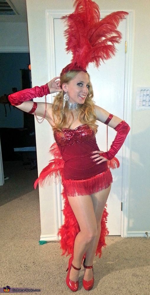 Red Sequins and Fringe: Classic Showgirl Power Red Sequins and Fringe: Classic Showgirl Power — Vegas Show Outfits