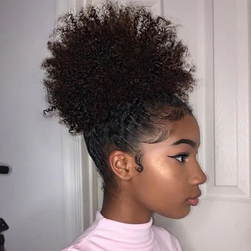 DIY High Afro Puff — Puff Ponytail