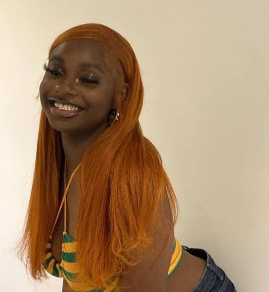 Vibrant Orange Straight Hair Vibrant Orange Straight Hair — Red Hair on Black Women