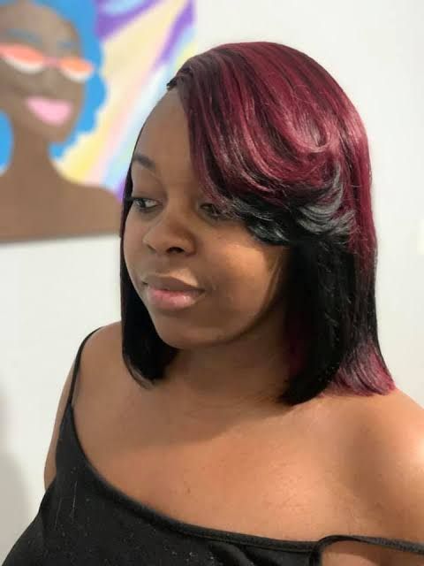 Layered Collarbone Bob Back View Layered Collarbone Bob Back View — Quick Weave Bob