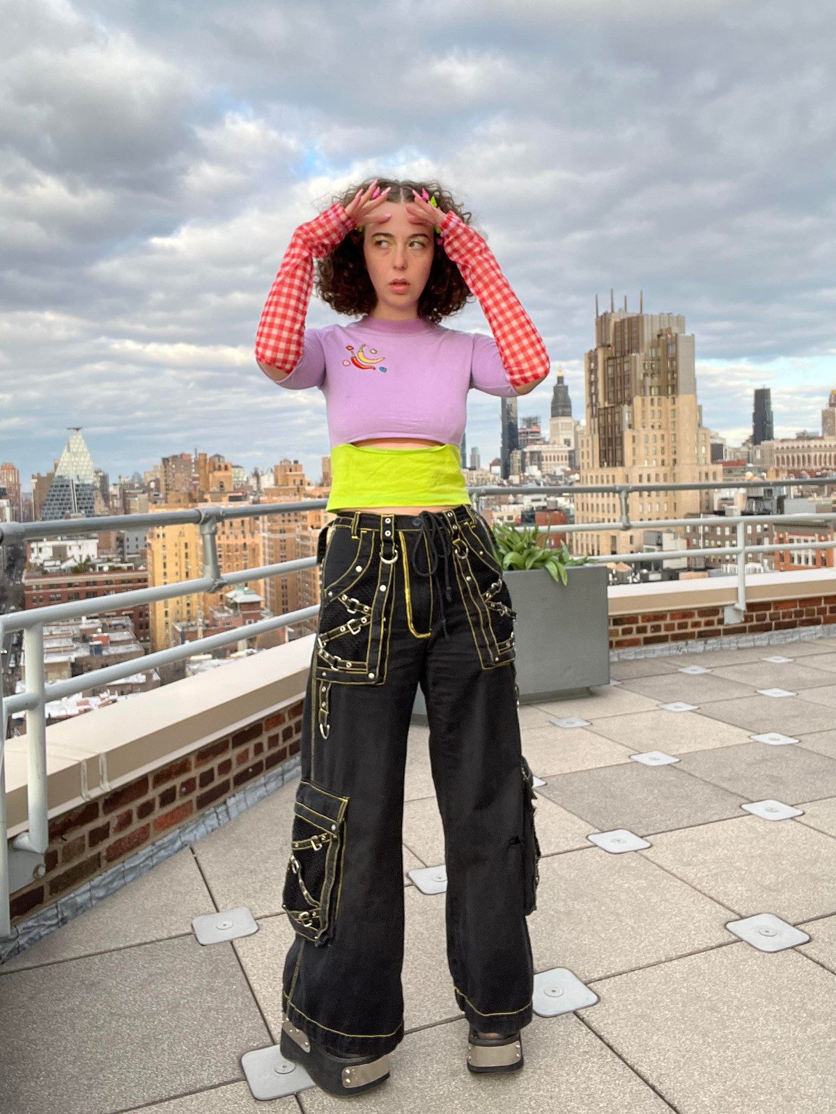 Layered Tops and Cargo Pants for Eclectic Street Style — Kidcore Outfits