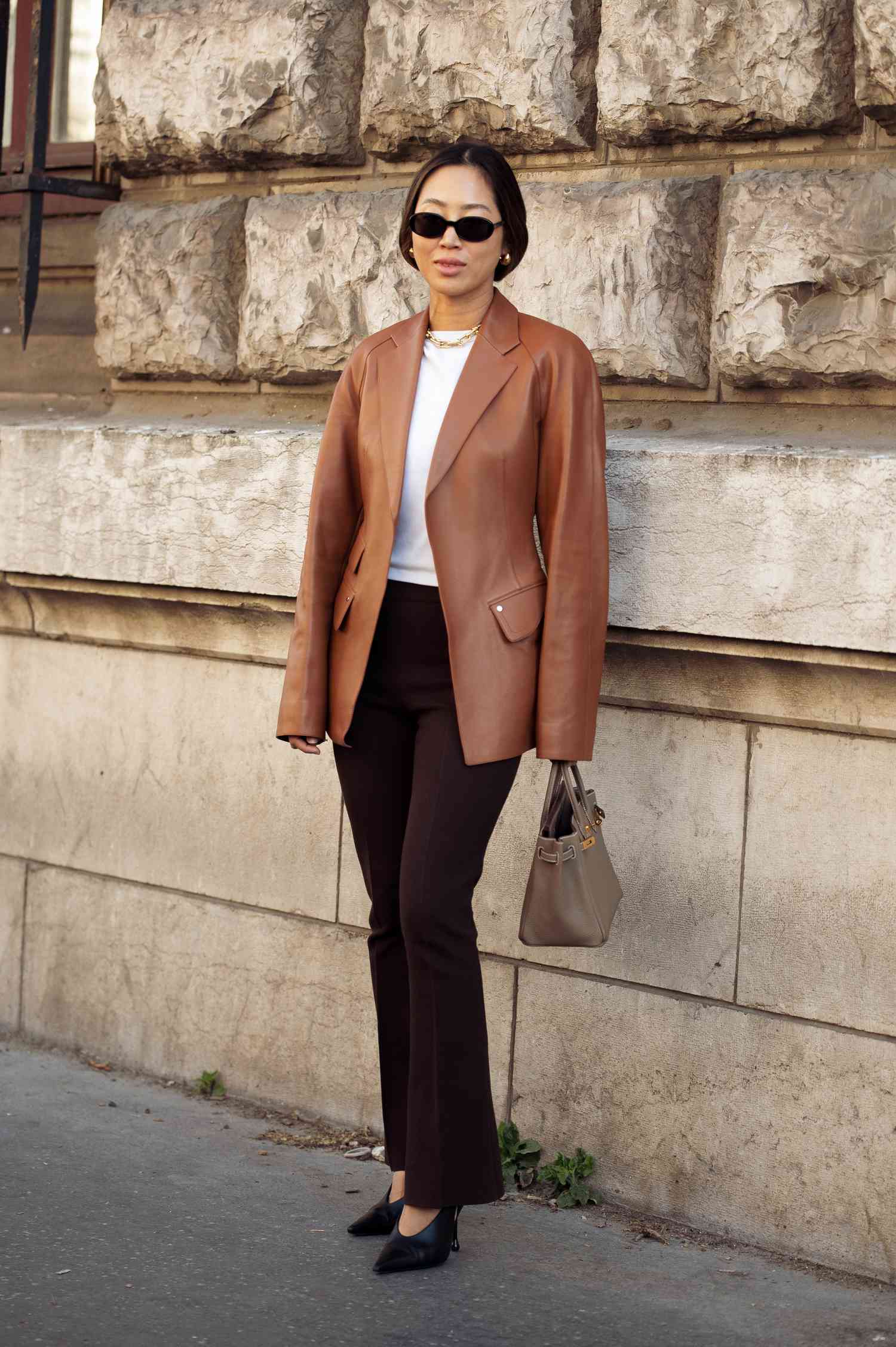Rich Brown Leather Blazer for Smart Casual Sophistication Rich Brown Leather Blazer for Smart Casual Sophistication — Blazers