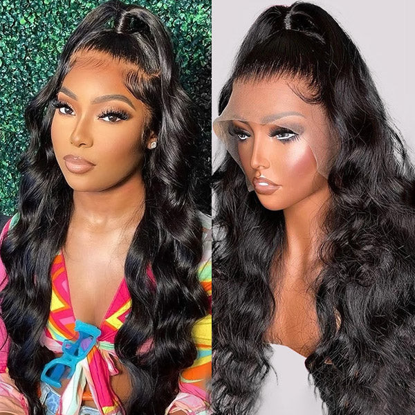 Loose Body Wave Black Wig Loose Body Wave Black Wig — Lace Front Wig Styles
