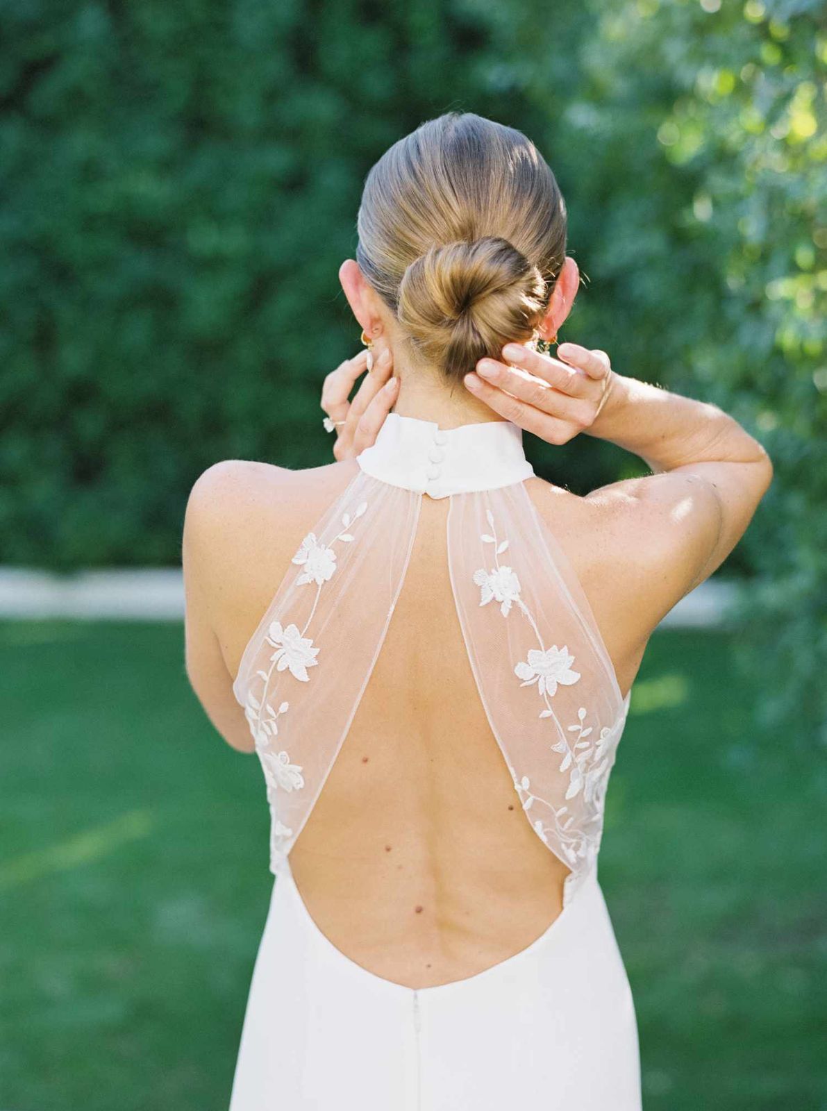 Neat Thick Blonde Low Bun — Wedding Low Bun