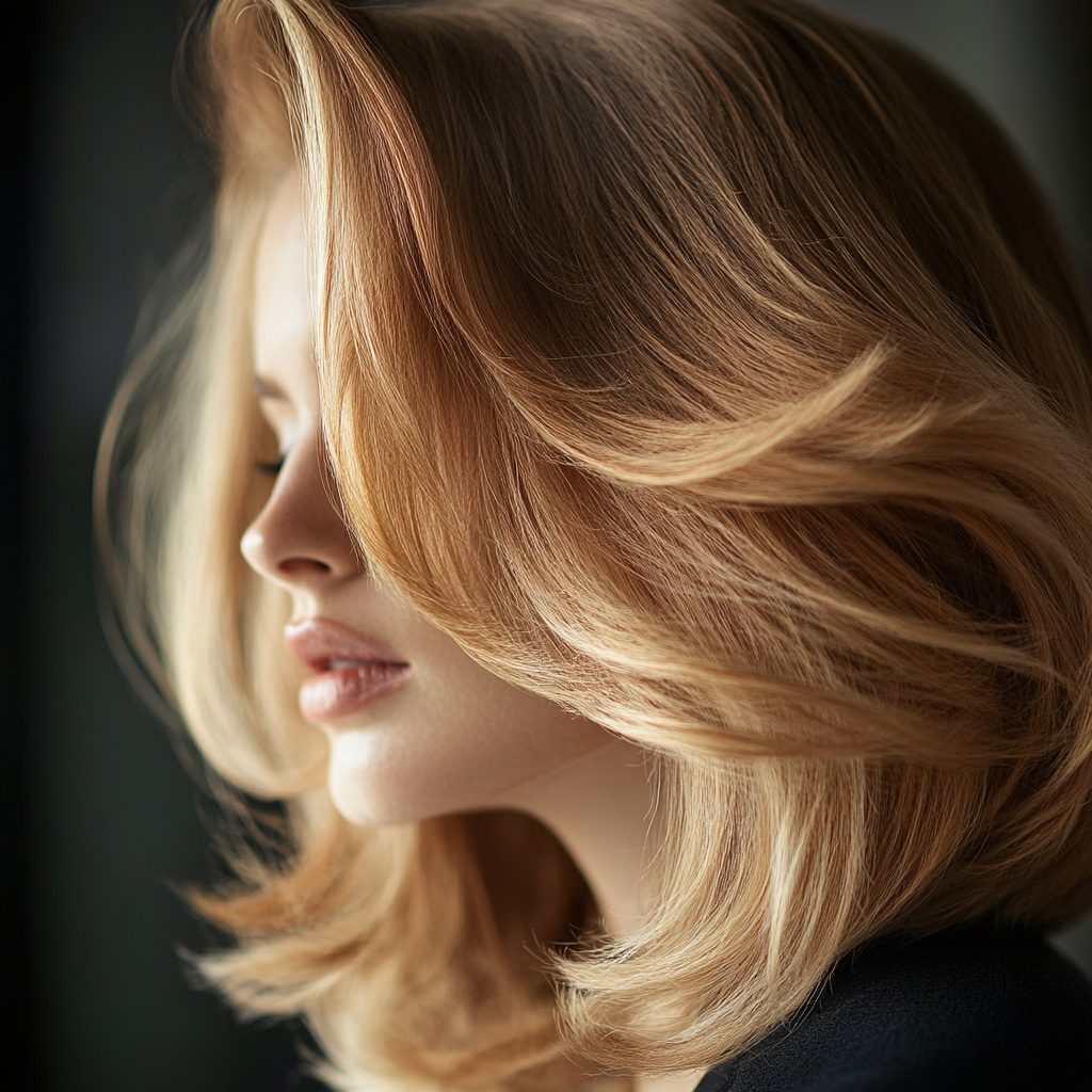 Voluminous Layered Bob With Waves — Volumizing Haircuts for Thin Hair