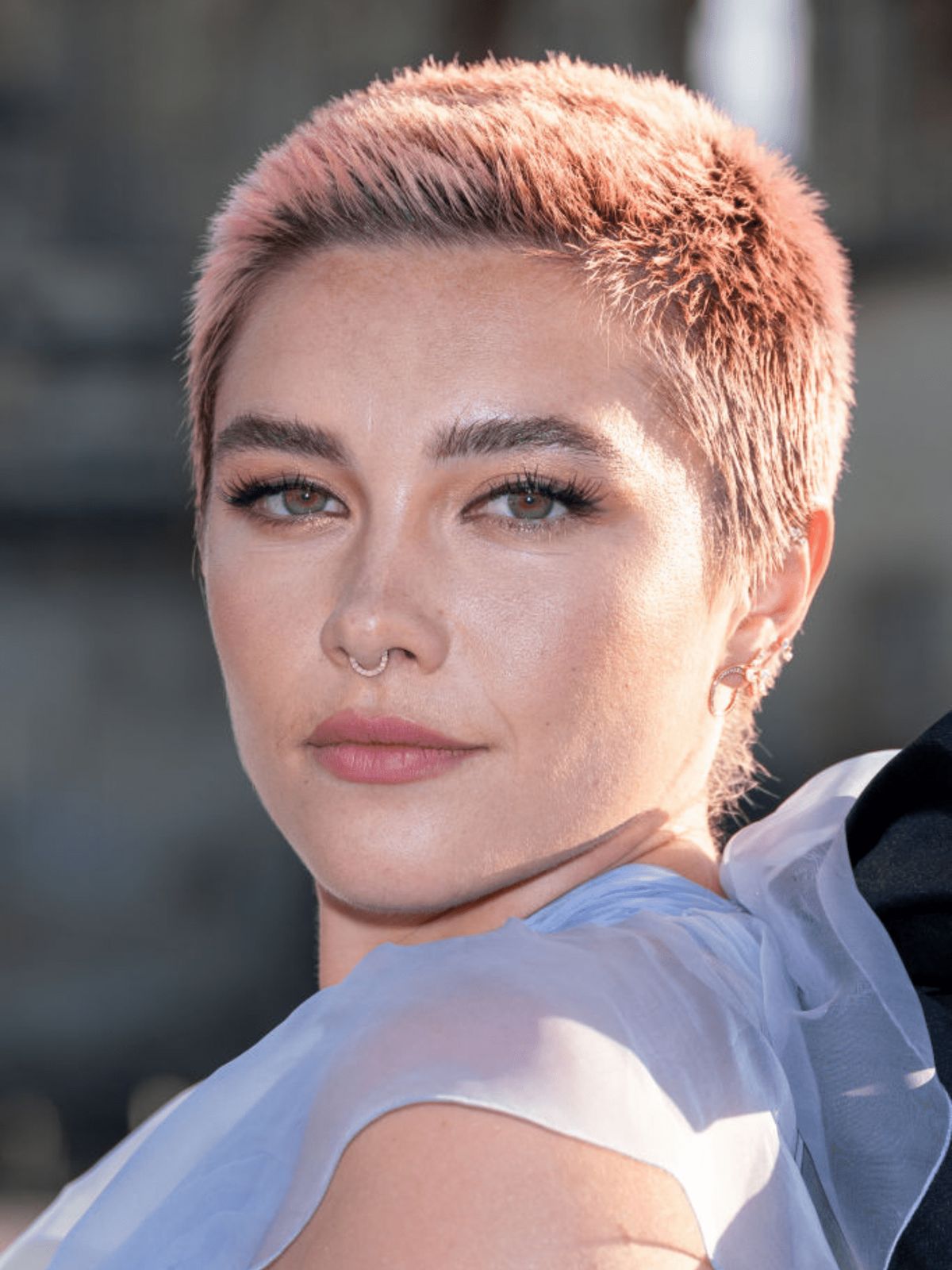 Vibrant Pink Air-Dried Buzz — Buzz Cut for Women