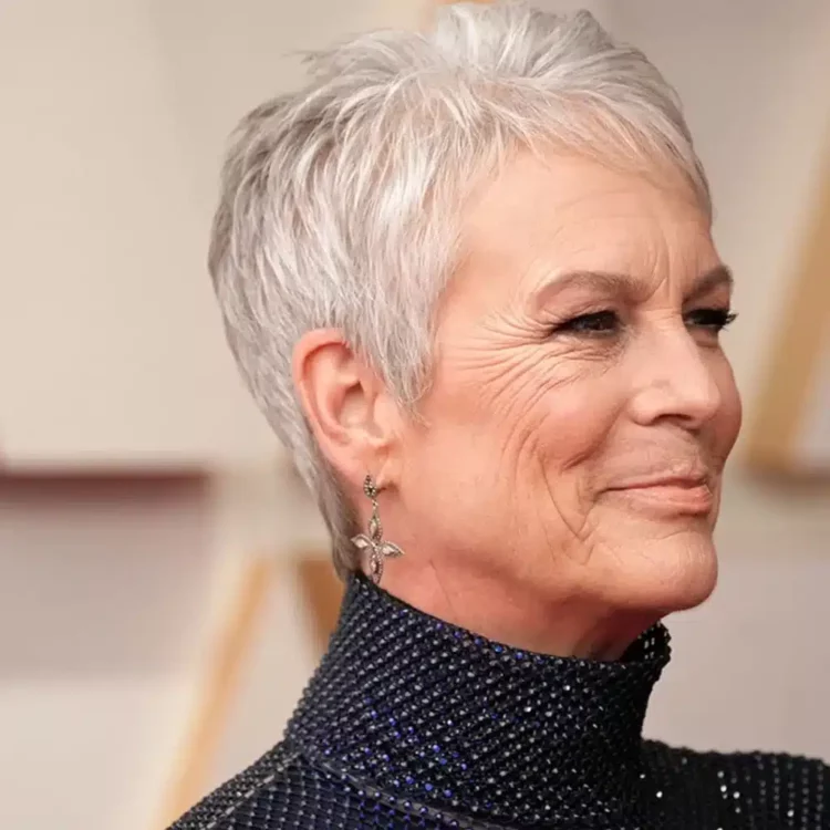 Textured Grey Wavy Pixie Textured Grey Wavy Pixie — Hairstyles for Women Over 40
