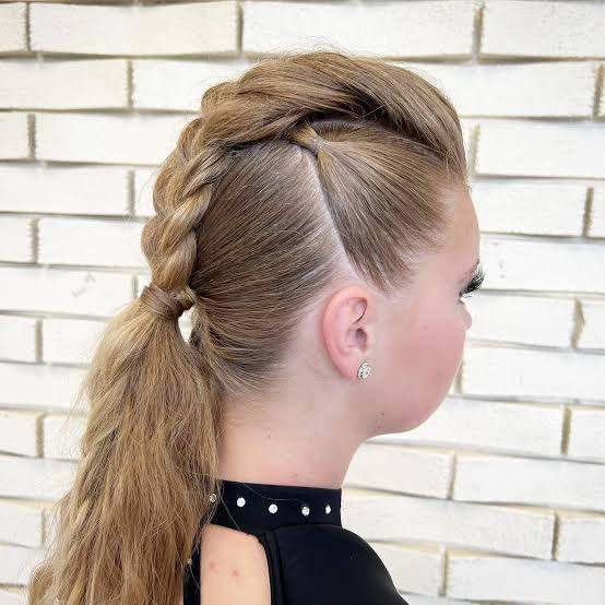 Braided Mohawk Ponytail Braided Mohawk Ponytail — Dance Competition Hairstyles