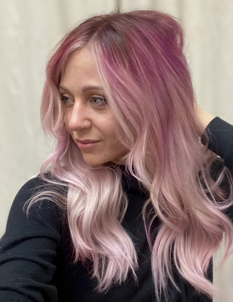 Pastel Pink And Purple Waves — Pink and Purple Hair