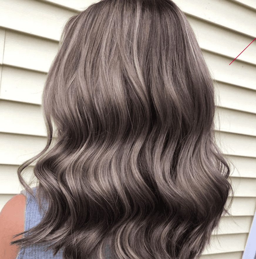 Mid-Back Visual Idea Mid-Back Visual Idea — Gray Blending for Dark Hair