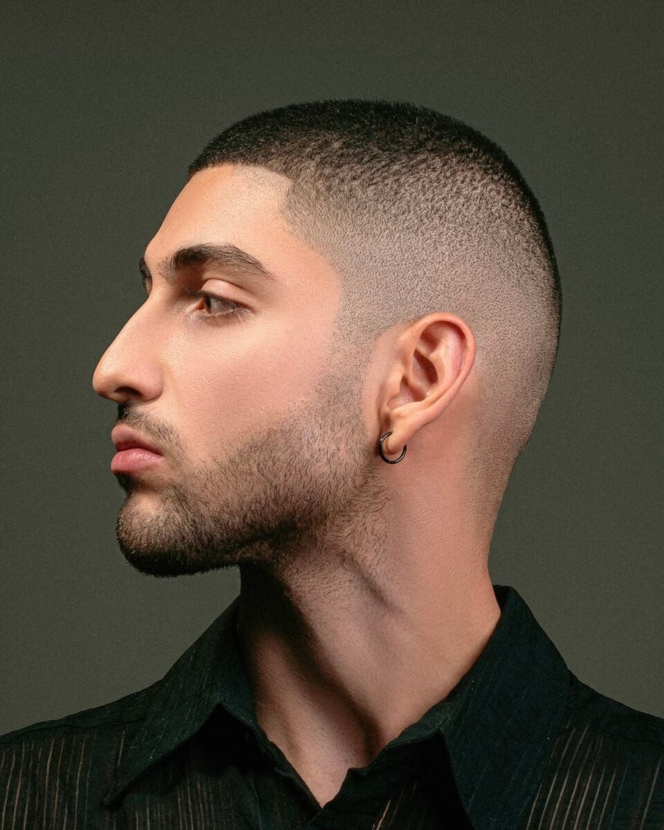 No Bangs Sharp Fade Buzz Cut — Buzz Cut for Men