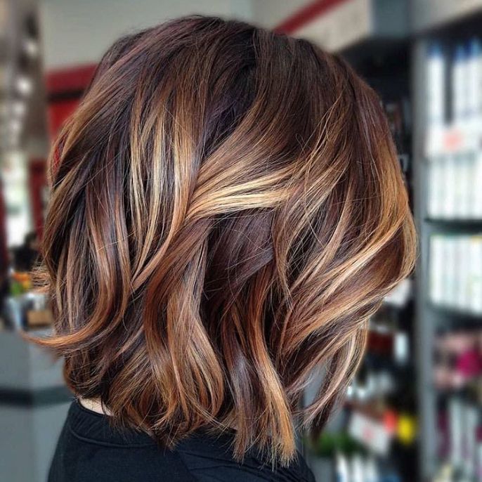 Dark Brown Angled Bob With Dimension Dark Brown Angled Bob With Dimension — Hair Color Ideas