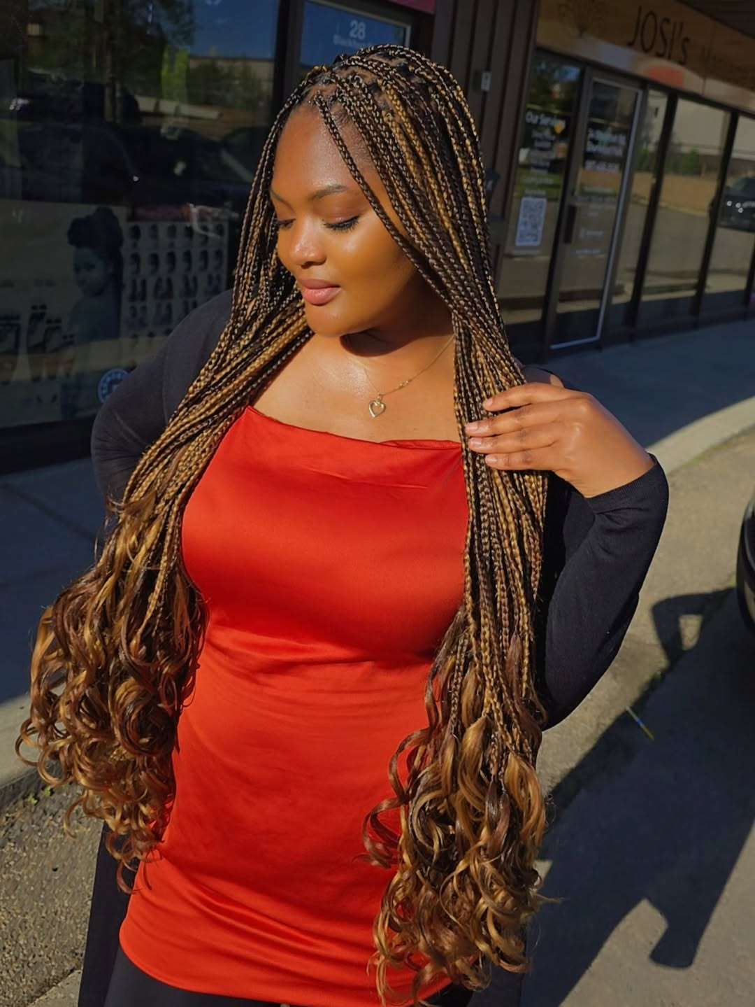 Box Braids With Voluminous Curly Ends — Braids for Long Hair
