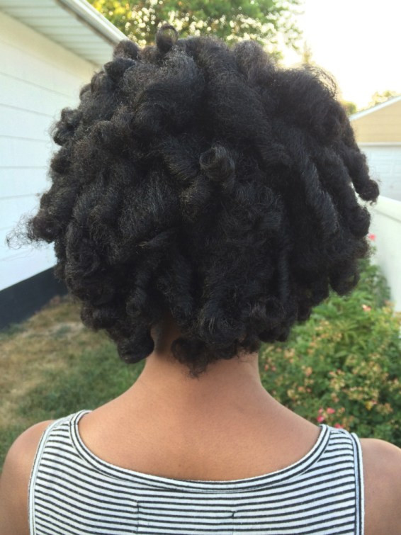 Back View Short Bob Coils — Flexi Rod Set