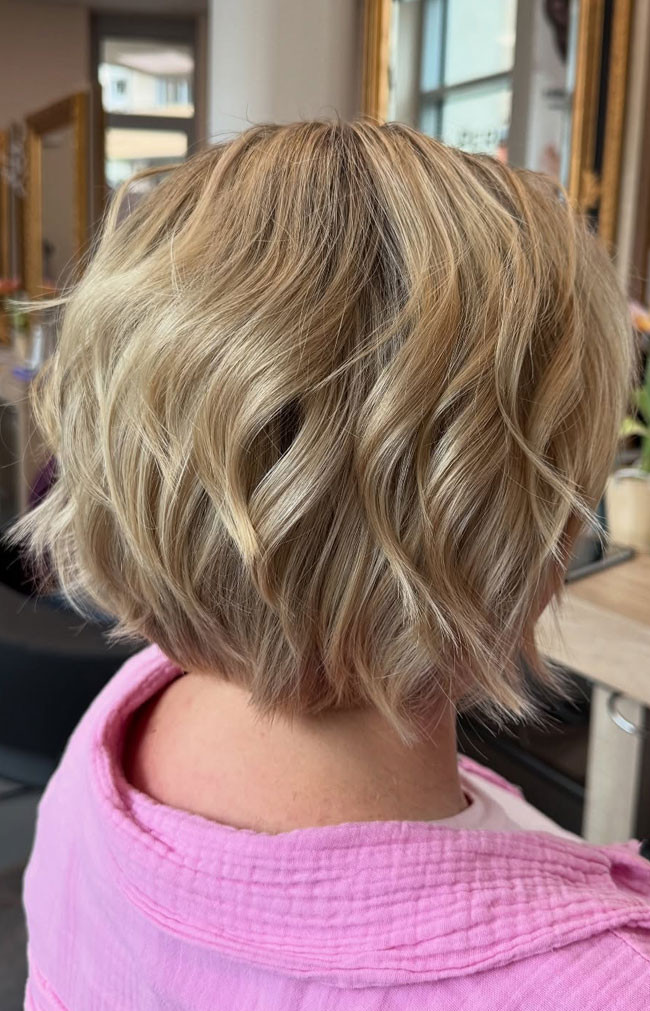 No Bangs Visual Idea — Short Blonde Hair