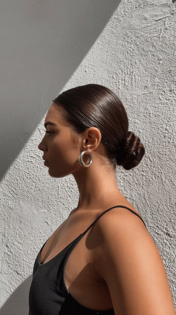 Polished Mid-Back Low Bun — Slick Back Hairstyles