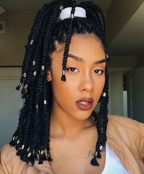 Boho Braids with Natural Wooden Beads Boho Braids with Natural Wooden Beads — Braids with Beads