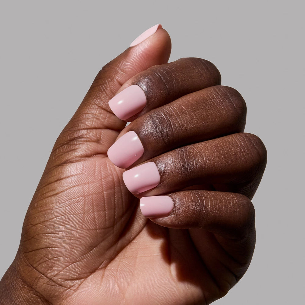 Soft Light Pink Glossy Short Square Nails Soft Light Pink Glossy Short Square Nails — Nails for Small Hands
