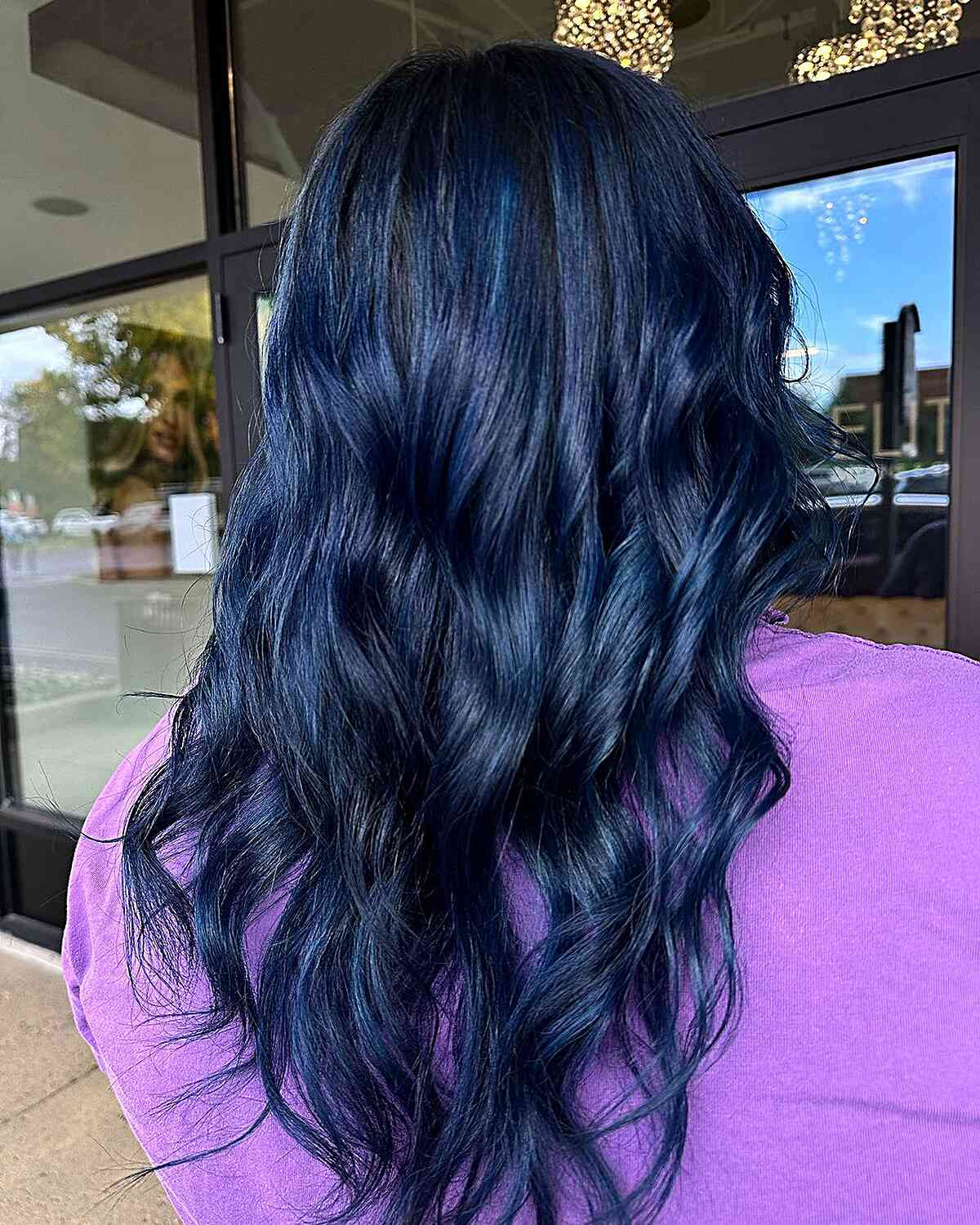 Dark Blue With Lighter Blue Highlights Visual Idea Dark Blue With Lighter Blue Highlights Visual Idea — Blue Hair