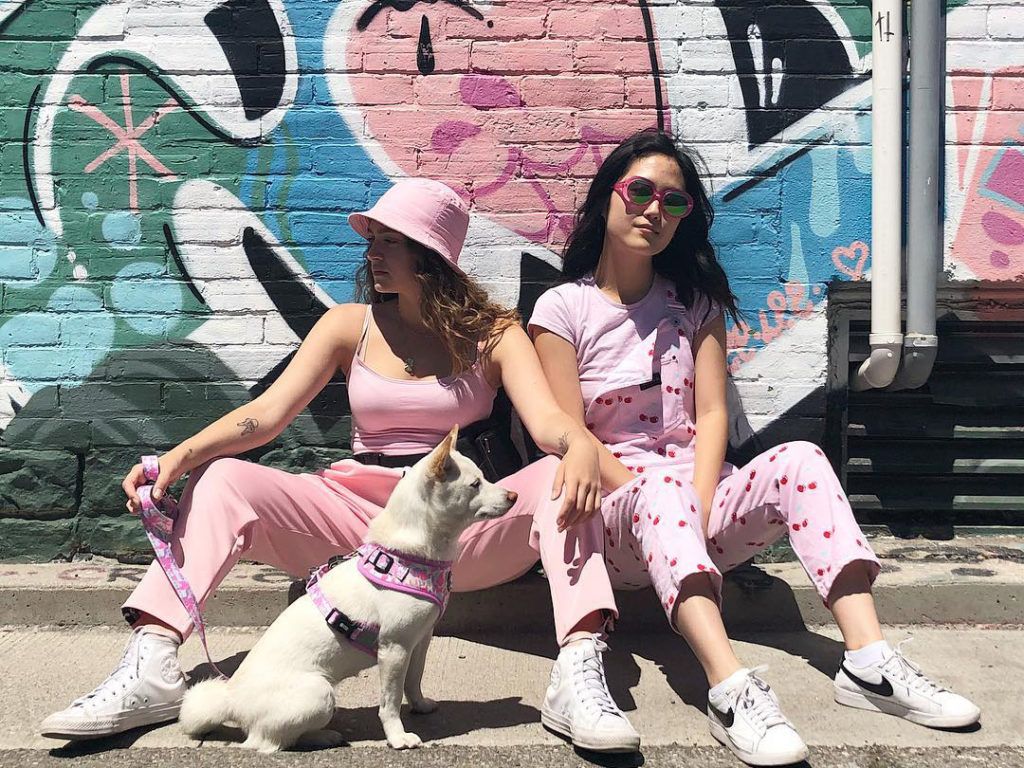 Matching Pink Outfits with White Sneakers Matching Pink Outfits with White Sneakers — Toronto Outfits