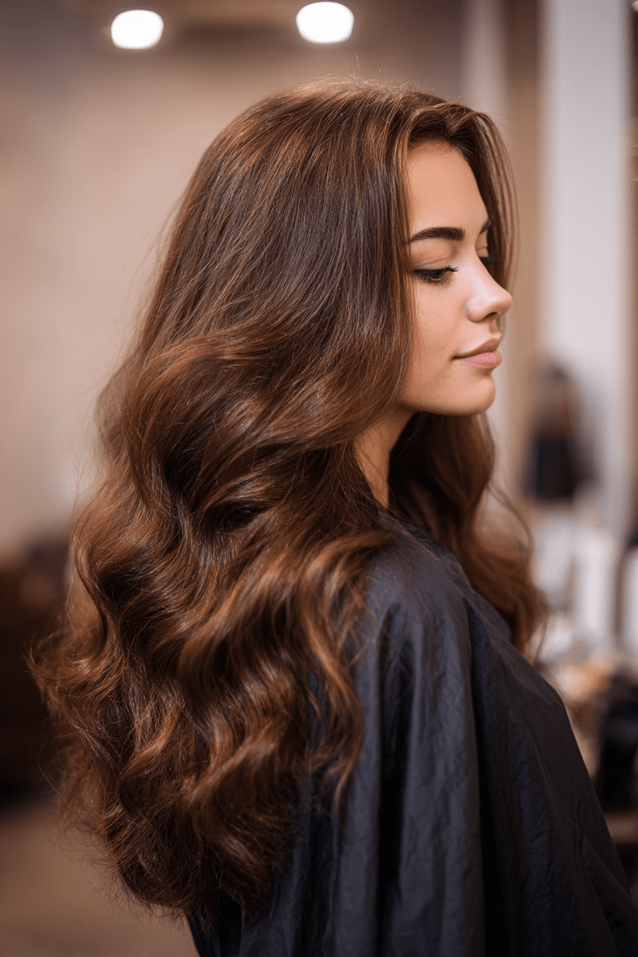 Voluminous Mid-Back Waves with Shine — Wavy Hairstyles