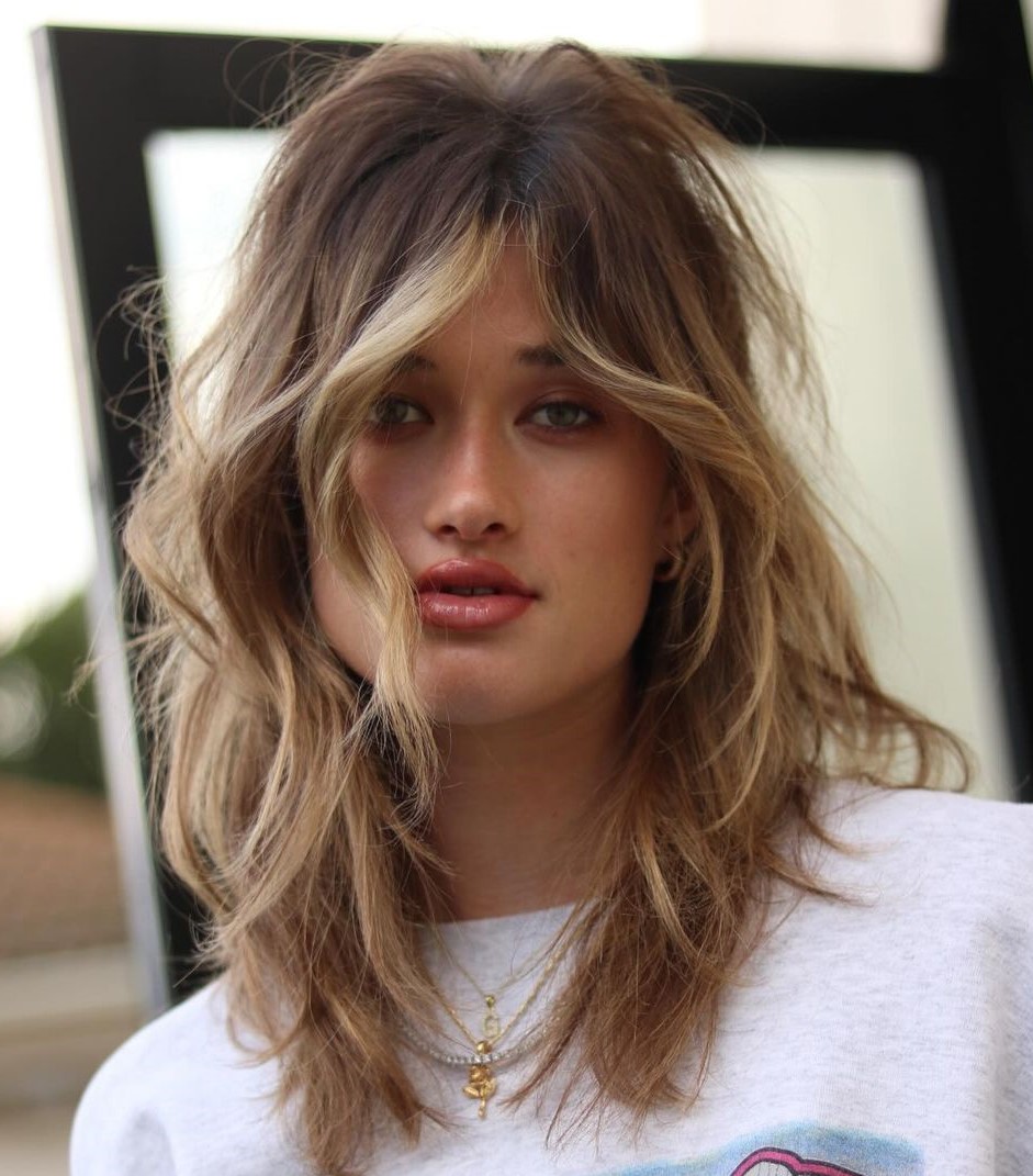 The Lived-In Blonde Layered Shag The Lived-In Blonde Layered Shag — Messy Hairstyles