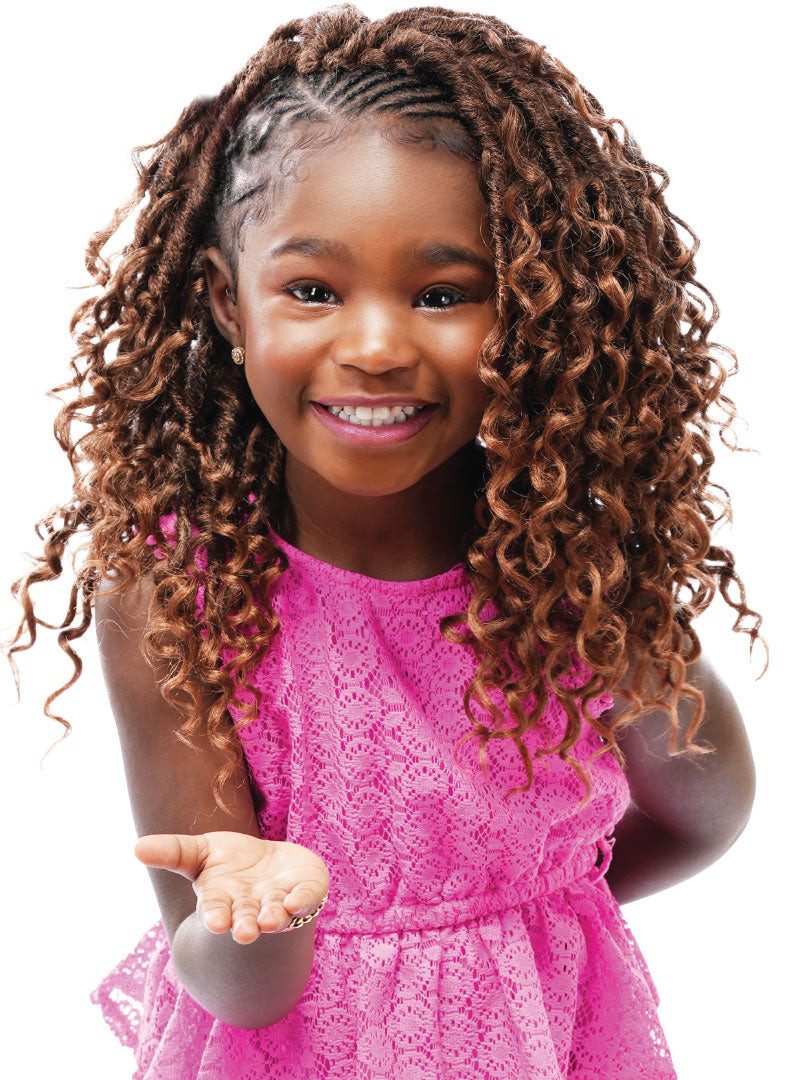 Faux Locs With Brown and Blonde Highlights Faux Locs With Brown and Blonde Highlights — Kids Loc Styles