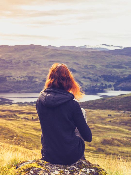 Dark Hooded Jacket for Outdoor Exploration — Scotland Outfits